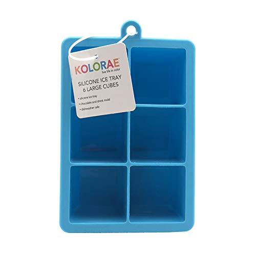 Bandejas de silicona para cubitos de hielo Kolorae 6 piezas miniatura 2