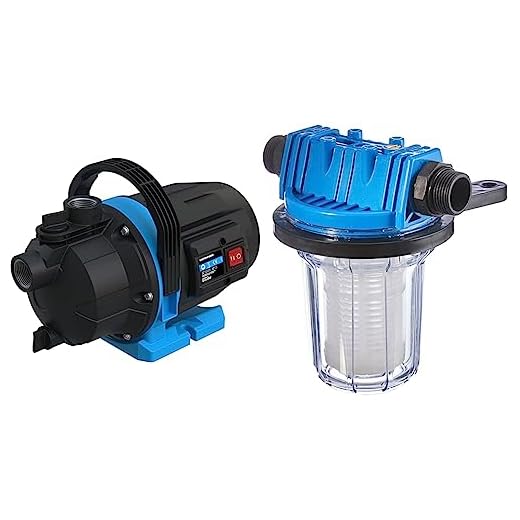 Güde Gartenpumpe GP 6035 & 94460 Schmutzfilter Kurz Sandfilter Vorsatzfilter, 1 Stück (1er Pack)