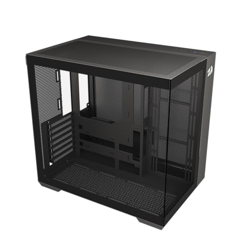 Image of Redragon - GC-623 - ATX Gaming PC Case - Micro-ATX, Mini-ITX (Support backplug Mother Board) - 270 Degree Full View Tempered Glass