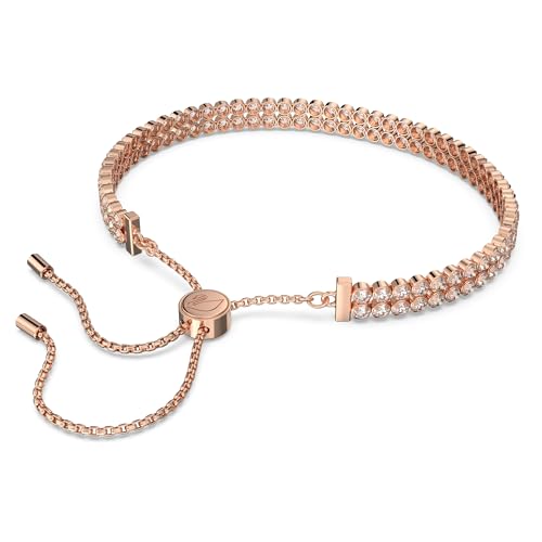 Swarovski 5224182 Matrix Tennis Women'S Bracelet, With Clear Crystals On A Rose-Gold Tone Plated Setting thumb #4