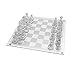 Chess Set: 32 Pieces Glass Frosted Traditional Chess Game for 2 Players, Age 8+