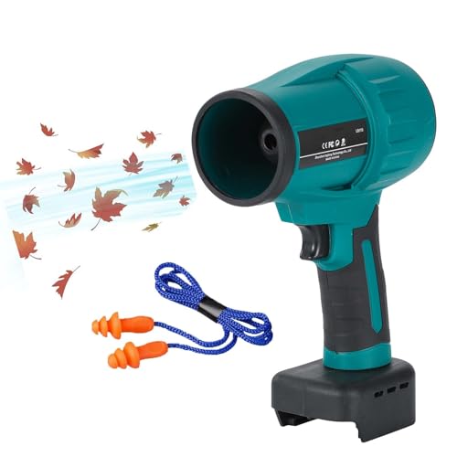 Jet Dry Mini Blower Compatible with Makita 18V Battery,Handheld Brushless Air Blower 240 MPH High Speed Fan for Garages, Yard, Car, Leaf Cleaning