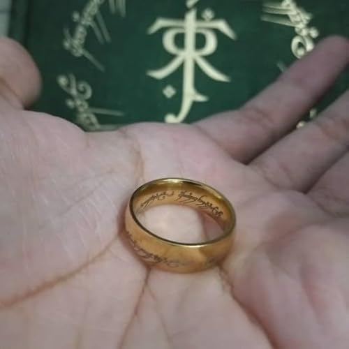 Anel o Senhor dos Anéis o Um Anel Dourado (Dourado, 18)