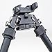 Accu-Shot Atlas Bipod BT46-LW17 PSR with ADM 170-S Lever Plus USA Flag Patch and Jestik Microfiber Cleaning Cloth