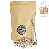 Pecan Wood Chips for Cocktail Smoker; Smoked Whiskey/Bourbon/Old Fashioned Drinks - Extra Fine Sawdust Shavings for Cocktail Smoking Guns, Smoke Box, BBQ - 5oz Gift Bag & Spoon By G&J's Finest