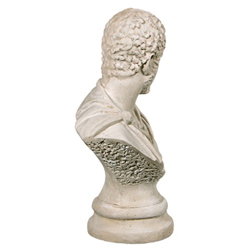 Design Toscano Caracalla, Roman Emperor Marcus Aurelius Sculptural Bust, Antique Stone #TOP3