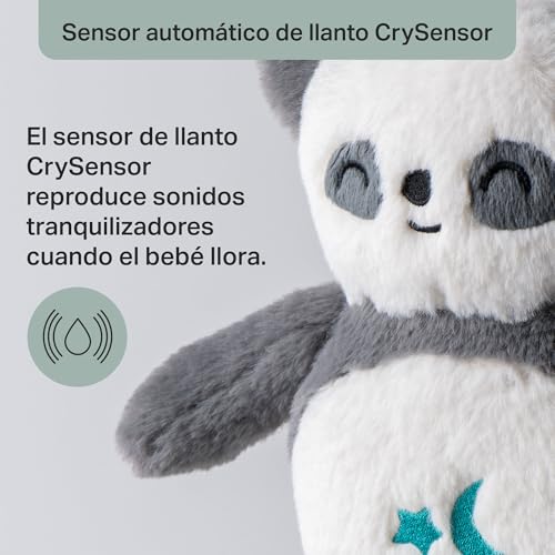 Tommee Tippee Peluche Quitamiedos y Duermebebés Deluxe para Bebés Niños Pequeños con Luz PipPanda Sonido y Sensor de Llanto 6 Sonidos Relajantes y Luz Nocturna, Recargable por USB y Lavable a Máquina - imagen 6