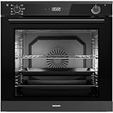 Oranier Pyrolyse Einbau-Backofen EBP620 - autarker Elektro-Ofen Soft-Close-Tür Knebel versenkbar & 9 Programme & 2 Teleskopvollauszüge für 2 Ebenen