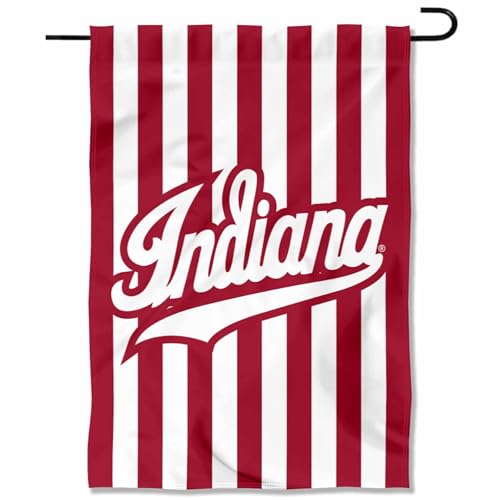 College Flags & Banners Co. Indiana Hoosiers Candy Stripes Garden Banner Flag
