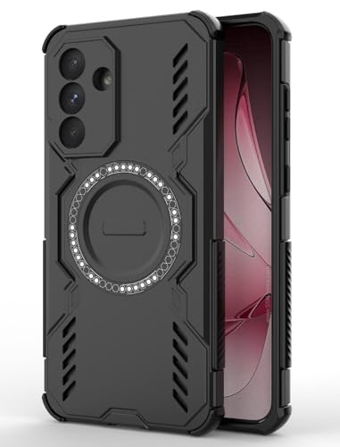 Image of Back Cover Case for Samsung Galaxy A56 5G | 360 Protection Mobile Phone Case | Mag-Safe | Camera Protection | Samsung Galaxy A56 Back Cover | Samsung Galaxy A 56 5+G - Black TPU + PC