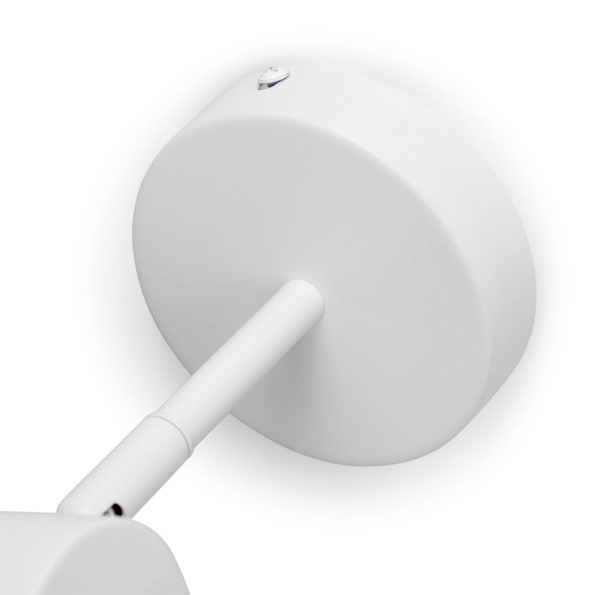 Alpinaluz Foco Aplique de Pared o Techo Orientable Blanco – Casquillo E27 – Diseño Moderno Cilíndrico en Acero para Iluminación Interior – Ideal para Dormitorios, Salones, Pasillos y Lectura