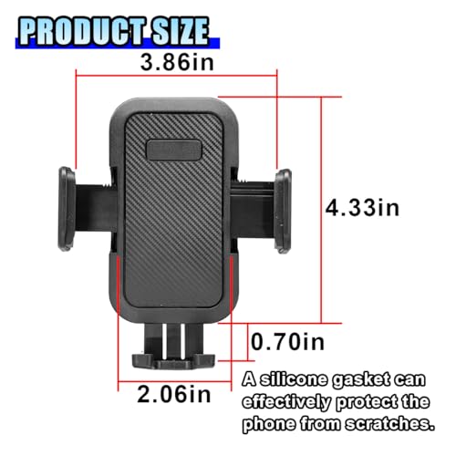 DUSCOKE 3 in 1 Car Phone Holder Mount - 360° Adjustable Automobile Cradles Cell Phone Holders for Car Dashboard Windshield Air Vent - Dash Mounted Holder with Suction Cup for Most Smartphones