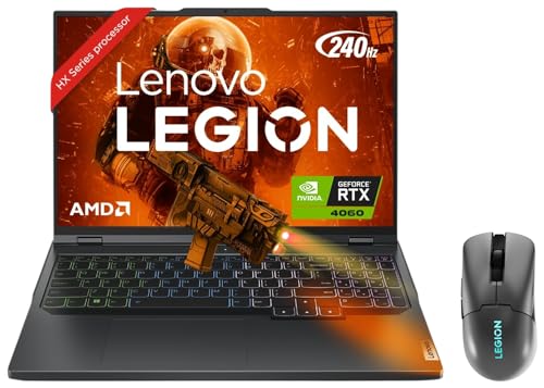 Image of Lenovo Legion Pro 5 AMD Ryzen 7 7745HX 16 inch (40.64cm) WQXGA IPS 240Hz 500Nits Gaming Laptop, 82WM0073IN + M600s BT Gaming Mouse