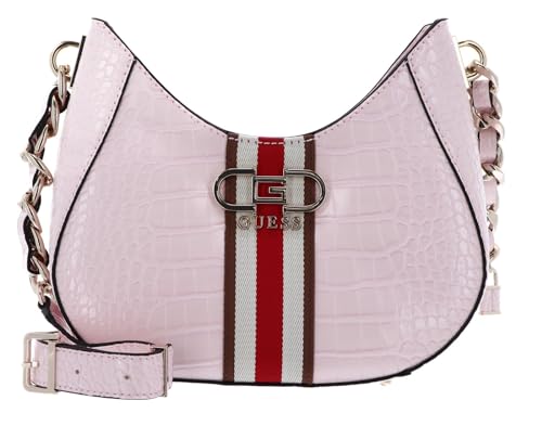 Sac à épaule GUESS Nelka Crossbody rose aux finitions élégantes