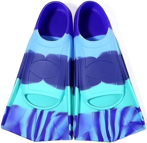 Azuunye Kids Swim Fins,Youth Flippers for Swimming,Swim Training Fins for Lap Swimming,for Children Girls Boys Beginners XS