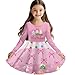 Viewamoon Christmas Tree Bowknot Mommy and Me Matching Dresses Fall Winter Dress Fashion Long Sleeve Flowy Dress for Girls Womens Round Neck Dresses for Party Festival