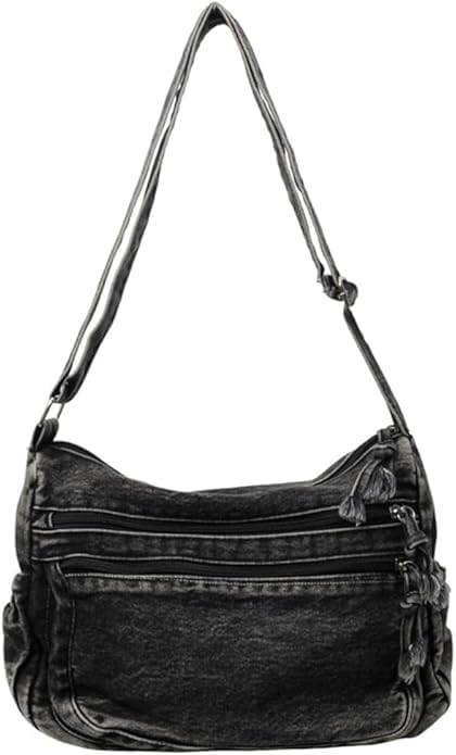Image of Denim Purses for Women Denim Crossbody Handbags Jean Casual Lightweight Shoulder Tote Purse
