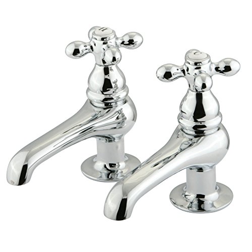 80% Off Discount Kingston Brass KS3201AX Restoration Basin Tap Faucet, Polished Chrome