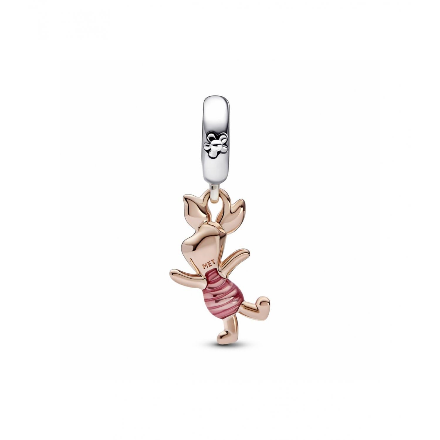 Pandora Dijes de los personajes de Disney de plata de ley y chapados en oro rosa de 14 quilates con una mezcla única de metales