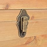 vidaXL Aufbewahrungstruhe mit Auflage Stauraum Aufbewahrungsbox Truhe Truhenbank Sitztruhe Sitzbank Sitzhocker Flurbank Bank 80x40x40 cm MDF - 3