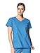 WonderWink Women's Wonderflex Charity Scrub Top, Malibu Blue, Small