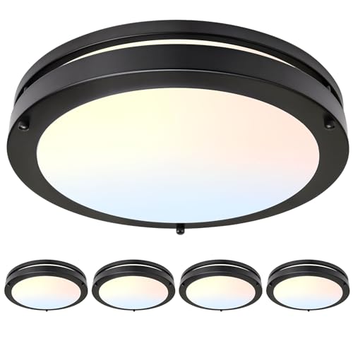 AKAARI 13 Inch Led Ceiling Light Fixture - 4 Pack