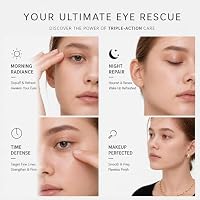 Under Eye Brightener Roller - Caffeine & Retinol Eye Serum for Dark Circles, Puffiness & Fine Lines, Travel Essential Vegan Skincare, Cooling Eye Massage, Dermatologist-Tested, 0.52 fl oz — image 8