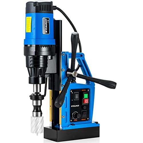 Foto von Magnetbohrmaschine 1780W - Kernbohrmaschine mit Magnetbohrständer 19 mm MK2 - Magnet Bohrmaschine mit B16 / 3-16 mm Bohrfutter - Kernbohrer 16kg FI 80 mm - Ideal für Stahl und andere Hartmetalle