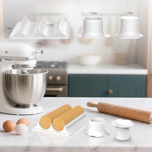 Image of Cake Pop Cutter and Pusher with Tray - Circle Cake Pop Mold Set | Non-3D Printed | 1.75 inch Size | High-Capacity Dual-Cavity Cake Pop Tray | Smooth & Easy-Clean Surface
