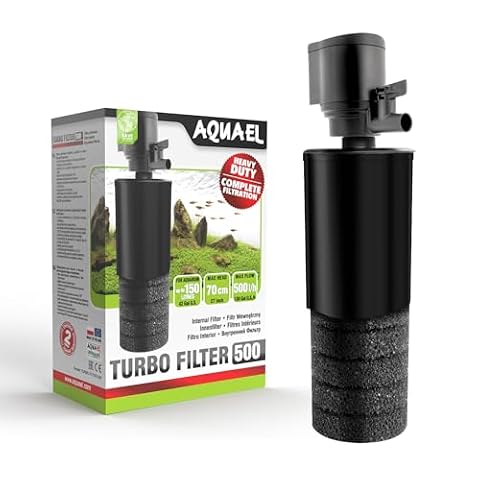 Filtr Turbo 500 – Kompletna filtracja | Filtr wewnętrzny do akwariów słodkowodnych do 150 l | 500 l/h | 4,4 W | napowietrzanie + regulacja