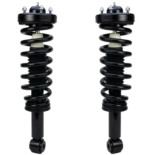 Image of Detroit Axle - 2pc Front Struts for 2007-2013 Ford Expedition Lincoln Navigator, 2 Complete Struts & Coil Springs Assembly 2008 2009 2010 2011 2012 Quick Install Ready Strut Shock Assembly