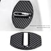 Be In Your Mind 4Pcs Car Stainless Steel Door Lock Buckle Cover Door Lock Protection Cover Compatible with Audi TT Mk1 Mk2 Mk3 Carbon Fiber Pattern 70x50mm