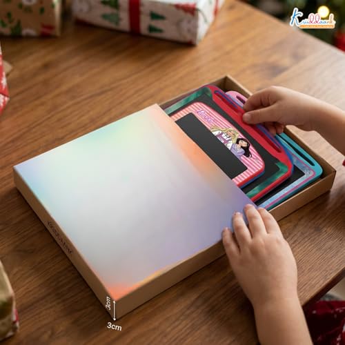 Image of Pack of 4 LCD Writing Tablet Doodle Board for Kids - 8.5 Inch Colorful Electronic Drawing Pad, Educational Learning Toy with Lock Function & One-Tap Erase, Kids Birthday Gifts (Multicolor)