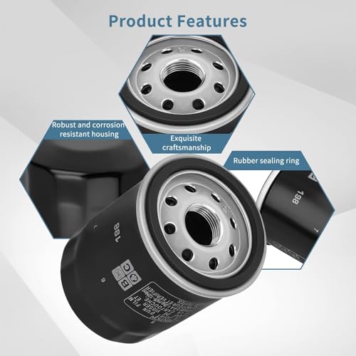 ANAHAF 4 Pcs 2540086 Oil Filter 2540122 2540006 for Polaris Ranger 570 700 800 900 Crew XP, General 1000 RZR 570 800 900 1000, Sportsman 600 700 800 ATV, ACE 900 570 500, RZR S 800, RZR 4 800 900