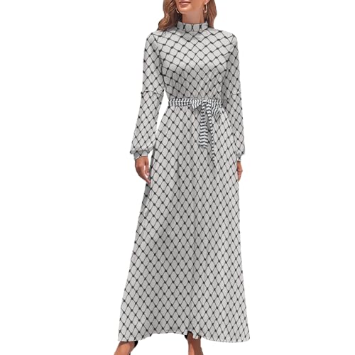 Amazon.com: Long Sleeve Maxi Keffiyeh Dress | elegan Dress | Palestinian  kofeyah Dress (US, Alpha, X-Small, Regular, Regular, Keffiyah) : Clothing,  Shoes & Jewelry