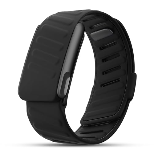Dado Silicone Sport Replacement Band Compatible with WHOOP 5.0, One, Peak, and Life Fitness Tracker – Breathable, Durable & Comfortable | Not for Whoop Gen 4 (Life/MG, All Black)