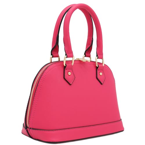 Image of Zip-Around Saffiano Classic Dome Satchel