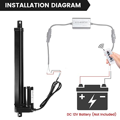 Dc House L11TGF1000NB300-T-1 12 Inch 12 Inch High Speed 14Mm/S Linear Actuator Motor 1000N Dc12V thumb #5