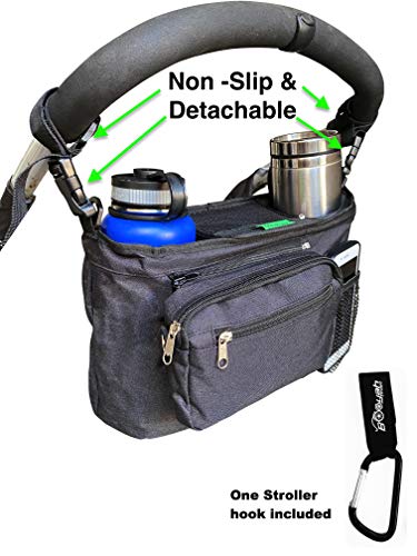 Booyah Stroller Detachable, Non Slip, Insulated Organizer Cup Holder Fits Hydroflask. #TOP6