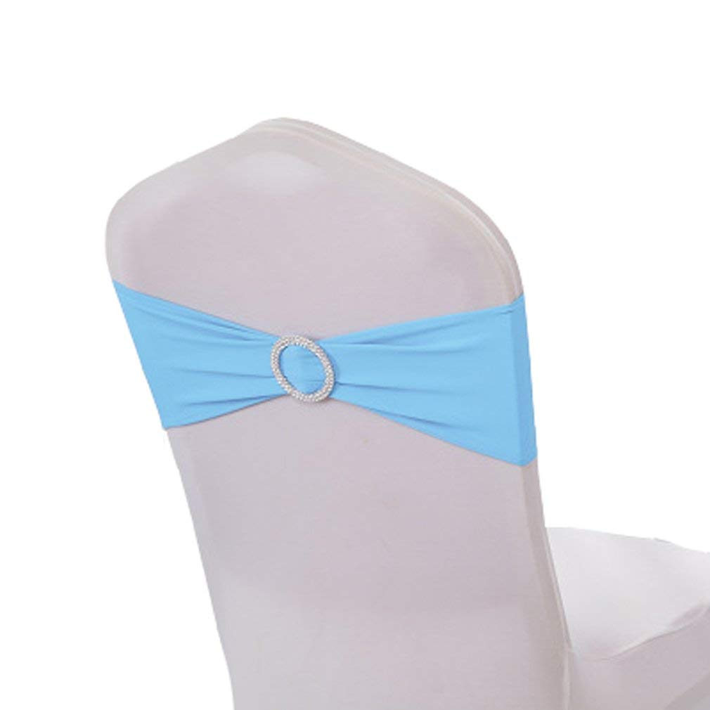 Nœuds élastiques en élasthanne pour une décoration de table de mariage épurée
