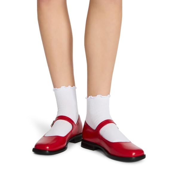 Steve Madden Women's 5pk Lettuce Edge Rib Anklet3