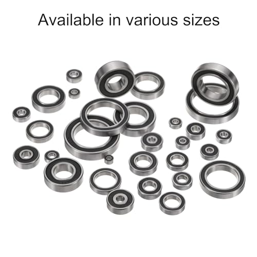 sourcing map 2pcs 6204-2RS Bearing 20x47x14mm, Chrome Steel Double Rubber Seals Precision Bearing, Lubricated Deep Groove Ball Bearings, P6 (ABEC 3) - Image 4