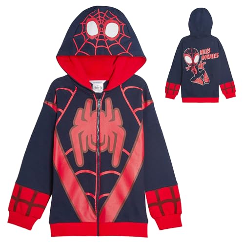 Marvel Spidey And His Amazing Friends Hooded Jacket Miles Morales Spin 4-5 Years