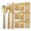 360pcs Gold Plastic Silverware