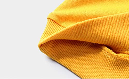 Moletom infantil de manga comprida com estampa de dinossauro para bebês meninos 14 16, Amarelo, 5-6