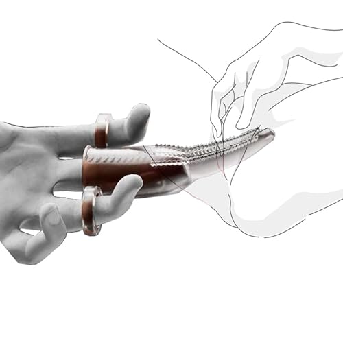 Funda de Dedo de Silicona para Parejas – Finger Sleeves con Textura para Estimulación del Clítoris y Juegos Preliminares Eróticos