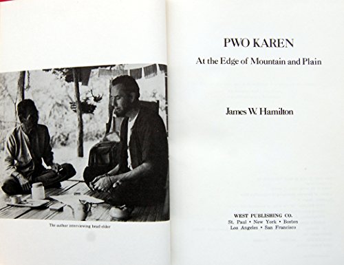 Pwo Karen: At the edge of mountain and plain (M... 0829900756 Book Cover