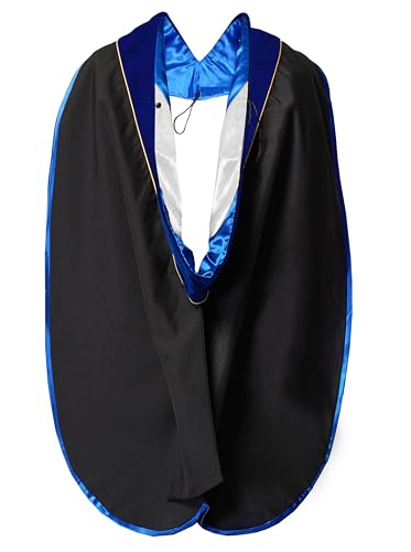 Graduation Deluxe Doctoral Hood With Gold Piping