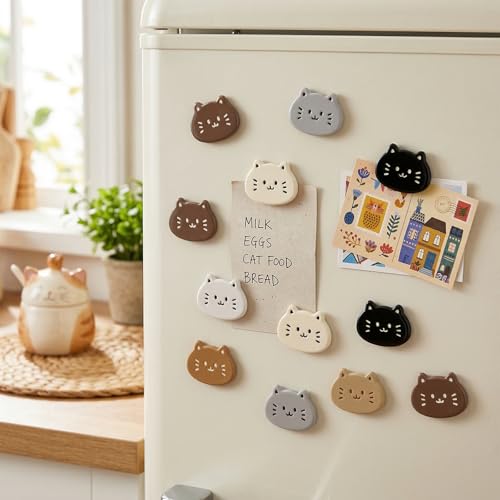 12 Imanes Decorativos de Resina en Forma de Gato miniatura 2