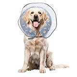 Ajustable y fácil de guardar: el protector contra fugas del collar para perros dispone de un diseño de cordón que permite un ajuste más fácil y un mejor ajuste en el cuello del , por lo que nunca tendrás que preocuparte de que se caiga. El cuello del cuando está desinflado es fácil de guardar, ahorra espacio, puedes sacar la bolsa y lavar la tela exterior.